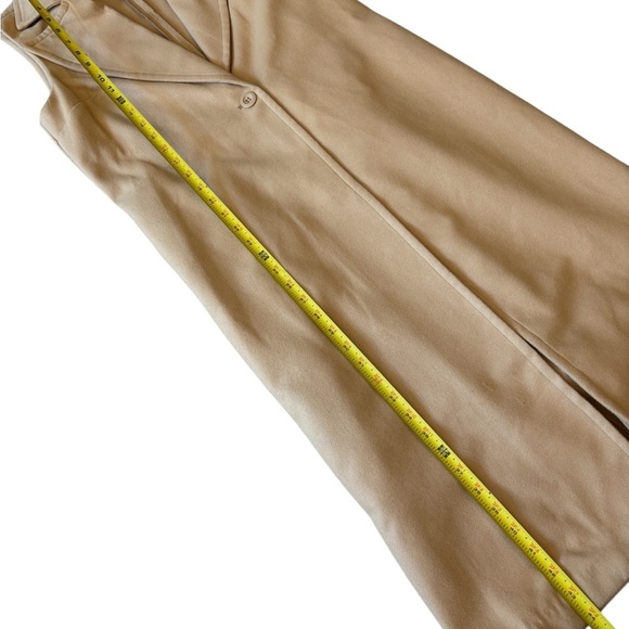 JustFab 100% Polyester Tan Long Sleeveless Waistcoat - Picture 9 of 10